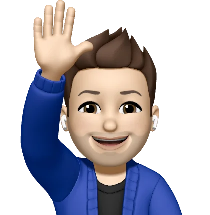 Memoji of Riyaz Ahamed waving